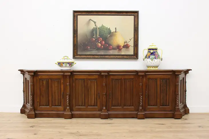 Spanish Colonial Vintage 127" Buffet, Sideboard, TV Console #46307