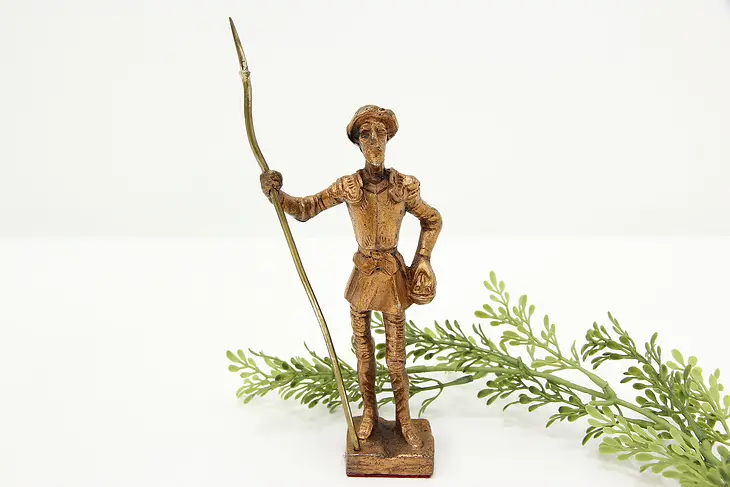 Don Quixote Vintage Copper Man from La Mancha Statue #46591
