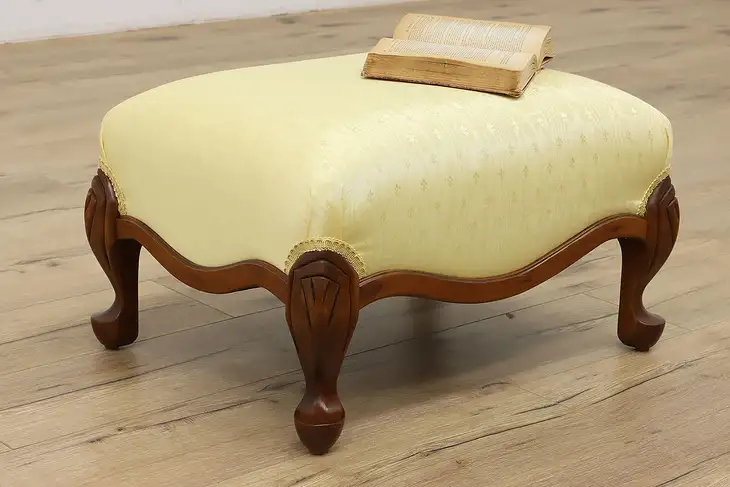 Traditional Vintage Carved Footstool #46765