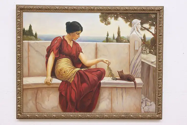 The Favorite Vintage Oil Painting after Godward 44" #46910