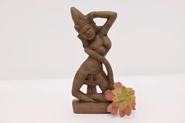 India Vintage Composite Sculpture Dancer Statue #46796