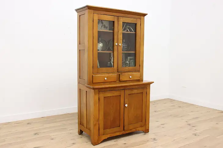 Farmhouse Country Kitchen Cabinet Pantry Cupboard, Muffley #46928