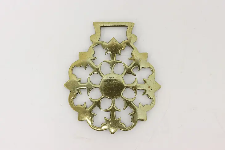 Horse Vintage Brass Harness Medallion #45896