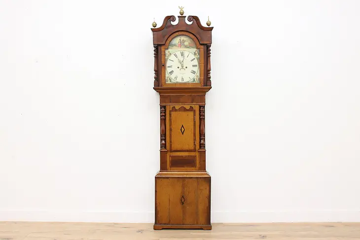 English Georgian Antique 1830s Grandfather Clock, Griffiths #39289