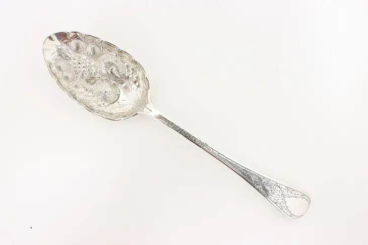 Victorian Antique English Silverplate Berry Serving Spoon JR #45404