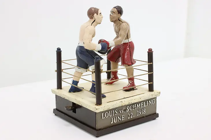 Heavyweight Champion Joe Louis 1938 Iron Boxing Coin Bank #47727