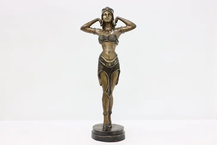 Scarab Dancer Statue Bronze Art Deco Sculpture from Chiparus #47427