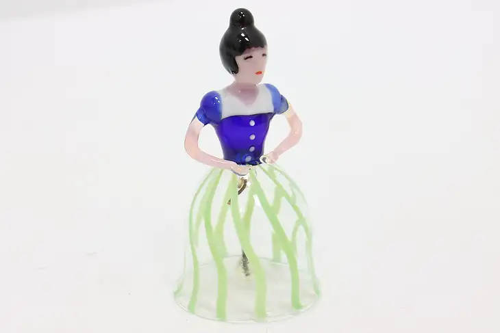 Murano Vintage Italian Art Glass Woman Shaped Bell #47606