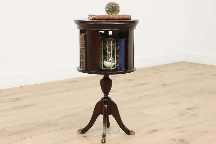 Georgian Vintage Spinning Chairside Revolving Bookcase #47630