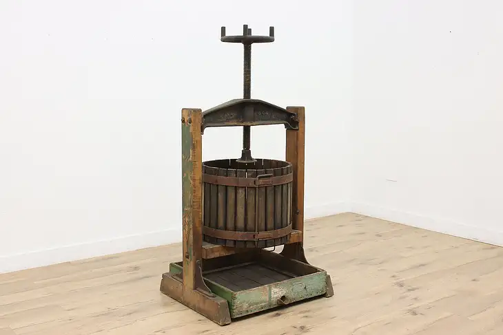 Industrial Salvage Antique Wine Maker Fruit or Grape Press #47508