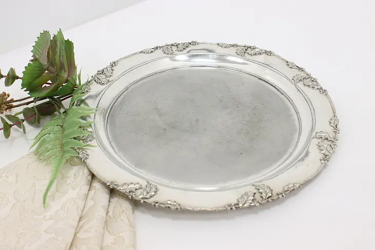 Victorian Antique Silverplate Serving Tray or Dish, Forbes #46512
