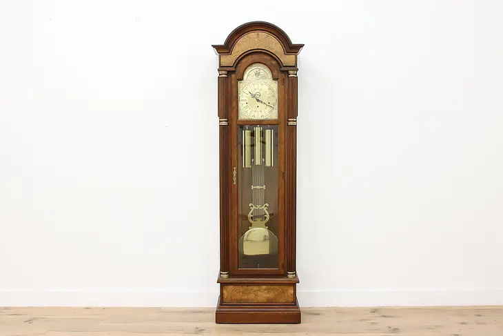 Kieninger Vintage Cherry & Ash Tall Case Grandfather Clock #45846