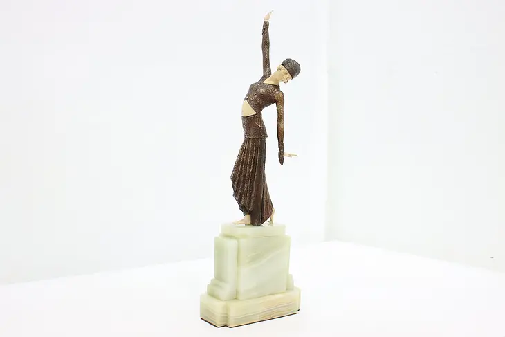 Art Deco Vintage Bronze Dancer Sculpture after Chiparus #47746