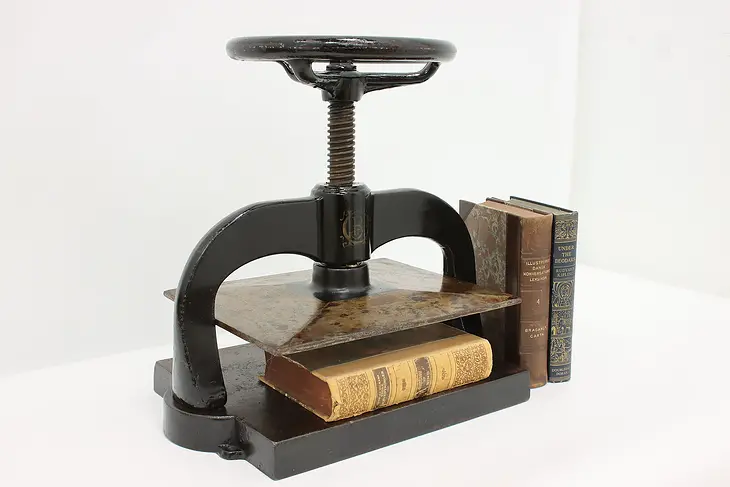 Victorian Salvage Antique Cast Iron Bookbinder Book Press #46762