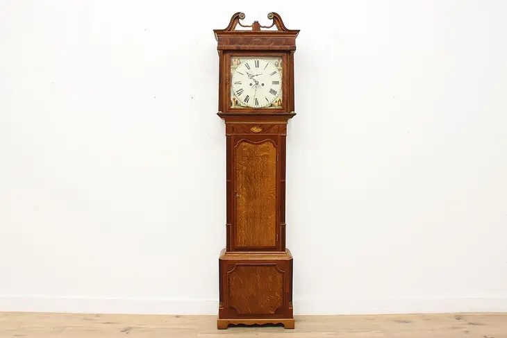 Georgian Antique 1820s English Grandfather Tall Clock #46110