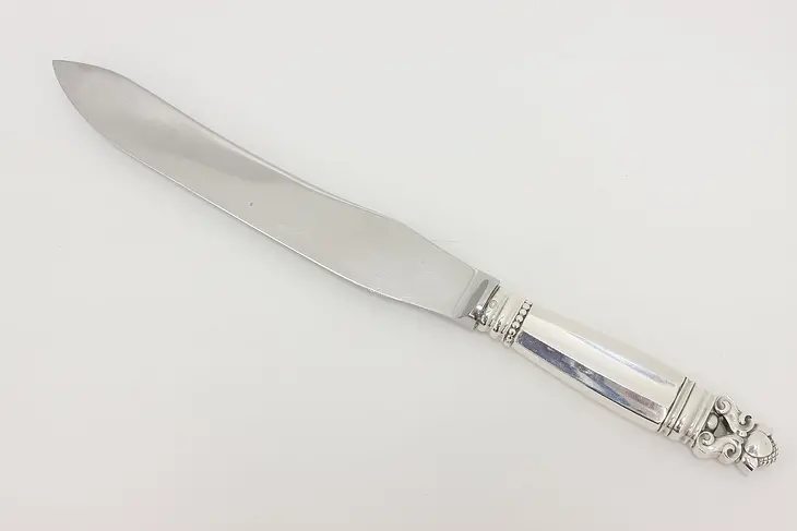 Danish Acorn Sterling Silver Carving Knife, Georg Jensen #48762
