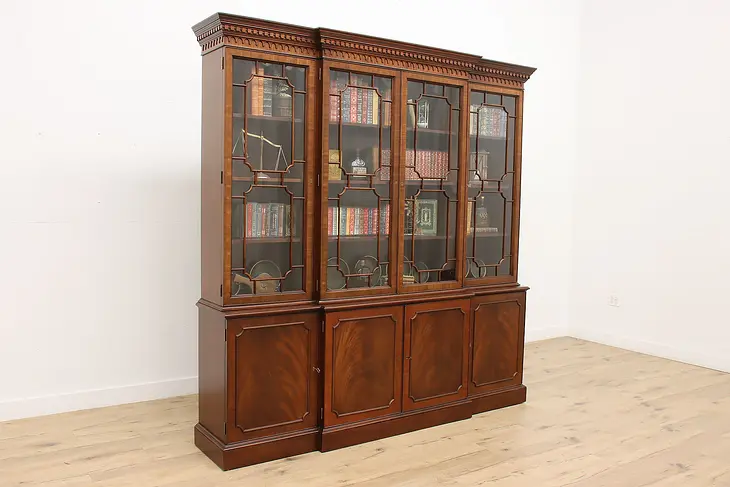 Georgian Vintage Breakfront, Bookcase, or Display, Councill #48995