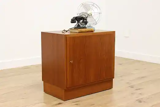 Midcentury Modern Vintage Teak File Nightstand End Table #55294