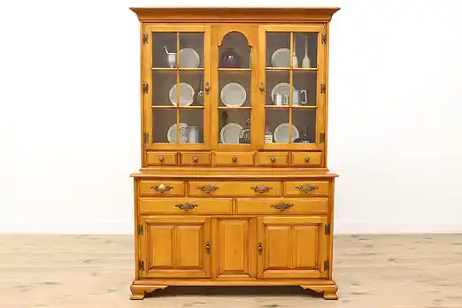 Maple Vintage Kitchen Cupboard China Cabinet Taylor #46516