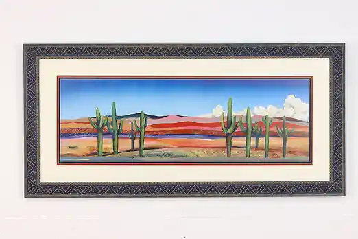 Southwest Desert Cactus Vintage Original Print, Coffaro 45" #49733