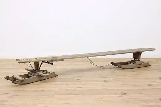 Farmhouse Antique Country Bobsled or Snow Sled Coffee Table #46922