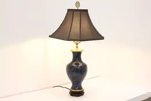 Chinese Traditional Cloisonne Inlaid Enamel Lamp #54518