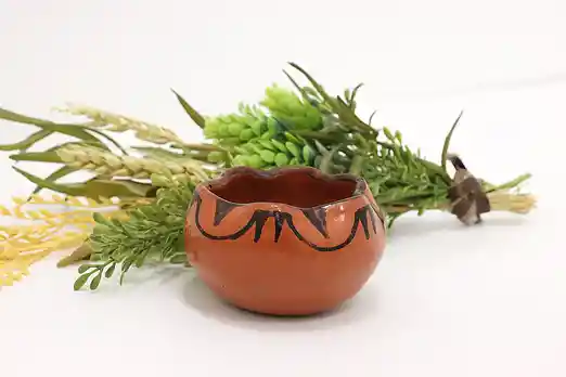 Native American Vintage Hand Painted Pottery Bowl, Johnson #54737