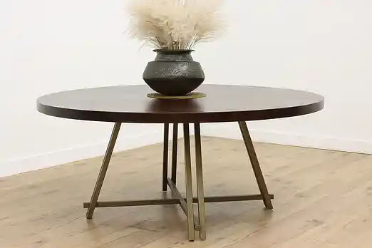 Industrial Steel & Rosewood 70" Dining or Conference Table #54299