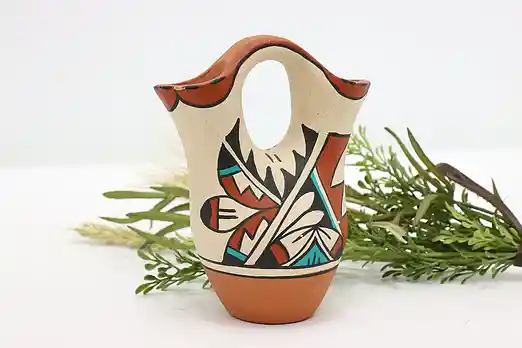 Native American Jemez Pueblo Vintage Wedding Vase, Toledo #48068