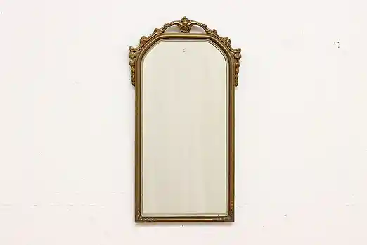 Traditional Antique Carved Hall or Bedroom Wall Mirror #49575