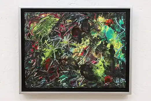 Colorful Abstract Original Acrylic Painting, Bodden 16" #51441