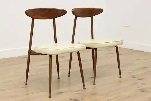 Pair of Midcentury Modern 60s Vintage Chairs Viko Baumritter #54955