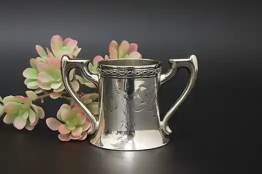 English Antique Silverplate Wedding Toasting Cup Sheffield #54773