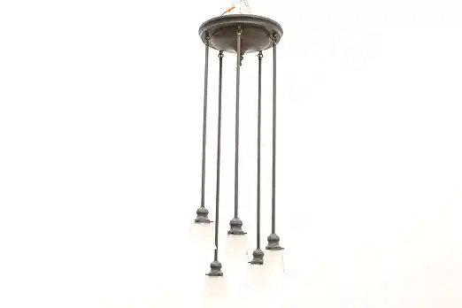 Craftsman 5 Shade Vintage Ceiling Light Fixture #52410