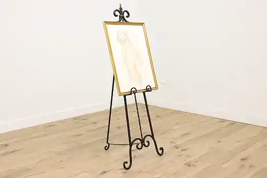 Contemporary Painted Iron Artist Painting Display Easel #53489