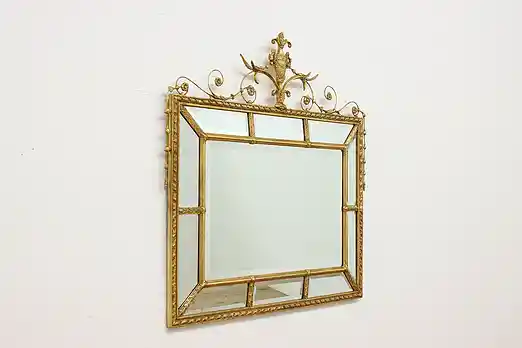 Classical Vintage Gilt Bedroom, Hall or Entry Wall Mirror #53103
