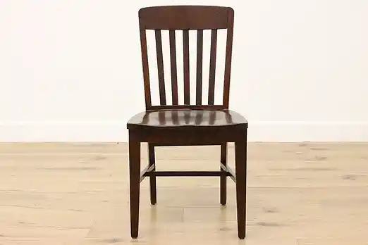 Arts & Crafts Mission Oak Antique Desk Chair, Sheboygan #55987