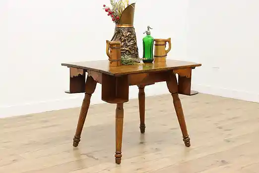 Tavern or Pub Antique Ash Farmhouse Game Table #56425