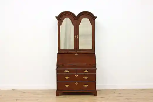 Georgian Vintage Walnut Secretary Desk & Bookcase Century #56214
