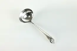 Victorian Antique Silverplate Gravy or Sauce Serving Ladle, Holmes #39949
