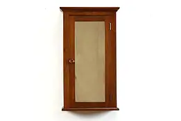 Traditional Antique Walnut Hanging or Tabletop Medicine Cabinet, Mirror #39458