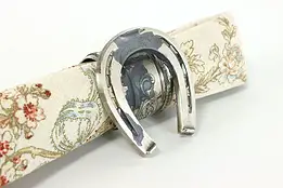 Victorian Antique Silverplate Napkin Ring on Horseshoe #39207