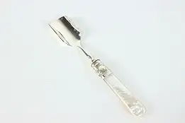 Traditional Silverplate Antique Pearl Handle Cheese or Marrow Scooper #39823
