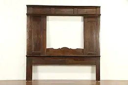 French Brittany Chestnut Bed Frame Antique Architectural Salvage Panel #32465