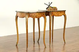 Pair of French Rosewood Marquetry Vintage Nightstands, Lamp or End Tables #32738