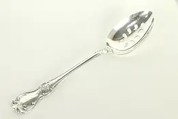 Sterling Silver Towle Old Master Slotted Serving Spoon 8 1/2" #32829
