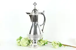 Victorian Antique Silverplate Wine Jug or Pitcher, Simpson Hall Miller #36076