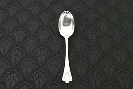 English Sterling Silver Antique 1908 Dressing Serving Spoon, JR London #29239