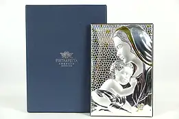 Medium Rectangular Icon, Mother and Child, Pietrafitta Argento Italy