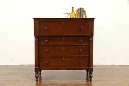 Empire Period Antique 1825 Cherry Chest or Dresser, Ohio #31700